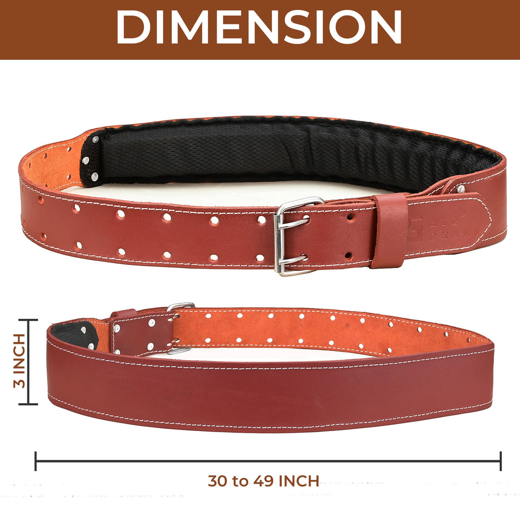 Leather Tool Belt 3 Inch 34" to 49" V78674