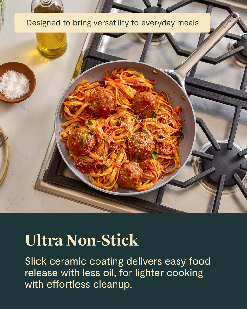 Non-Stick Ceramic Coated Fry Pan Trio, 8", 10.5", & 12" U59843