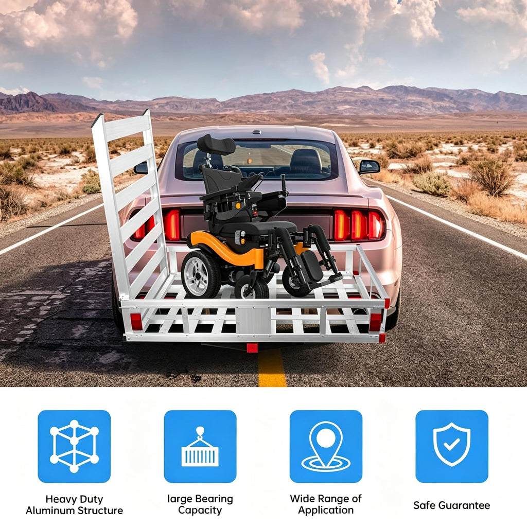 Hitch Cargo Carrier with Folding Ramp N967