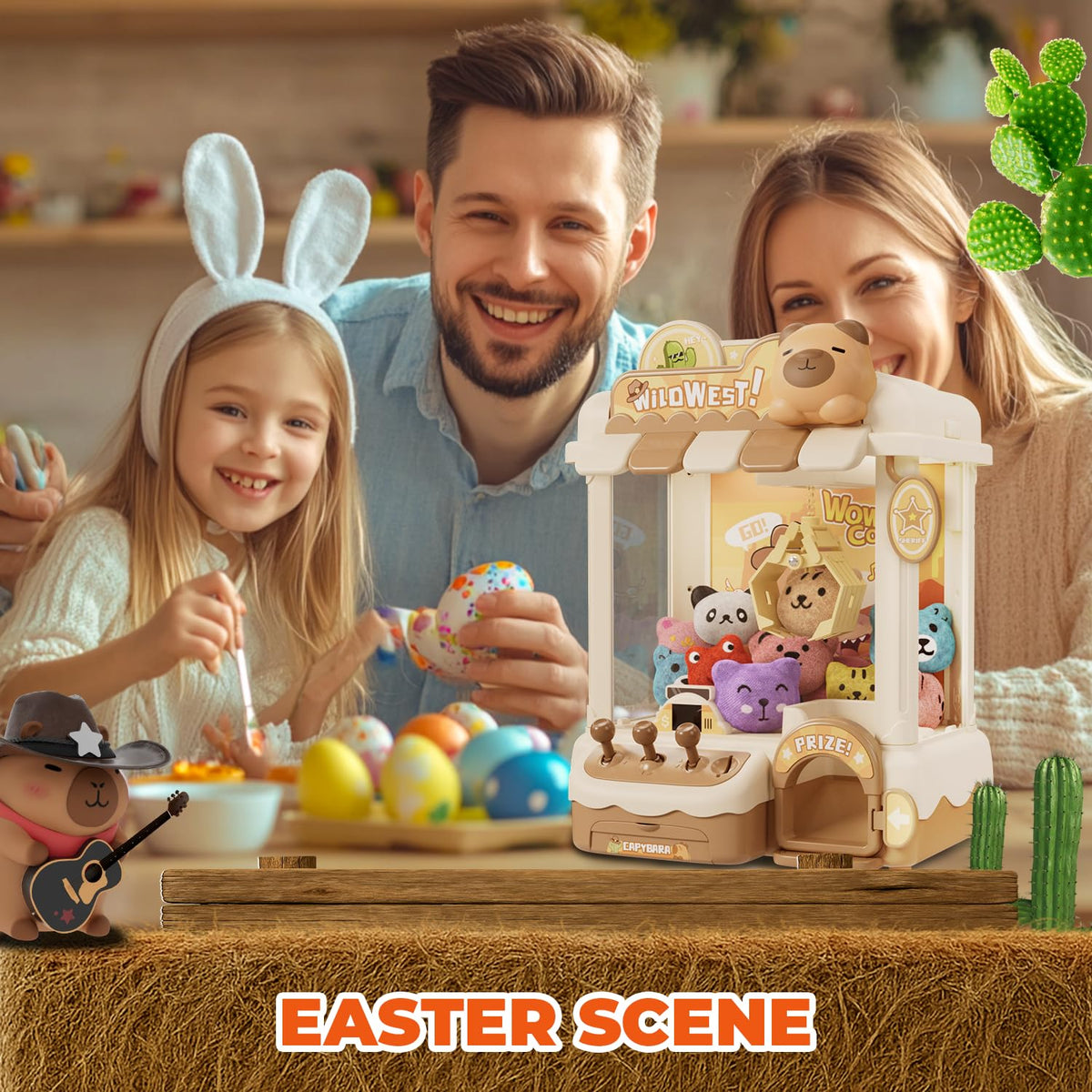 Claw Machine with Plush Toys and Capsules U73556