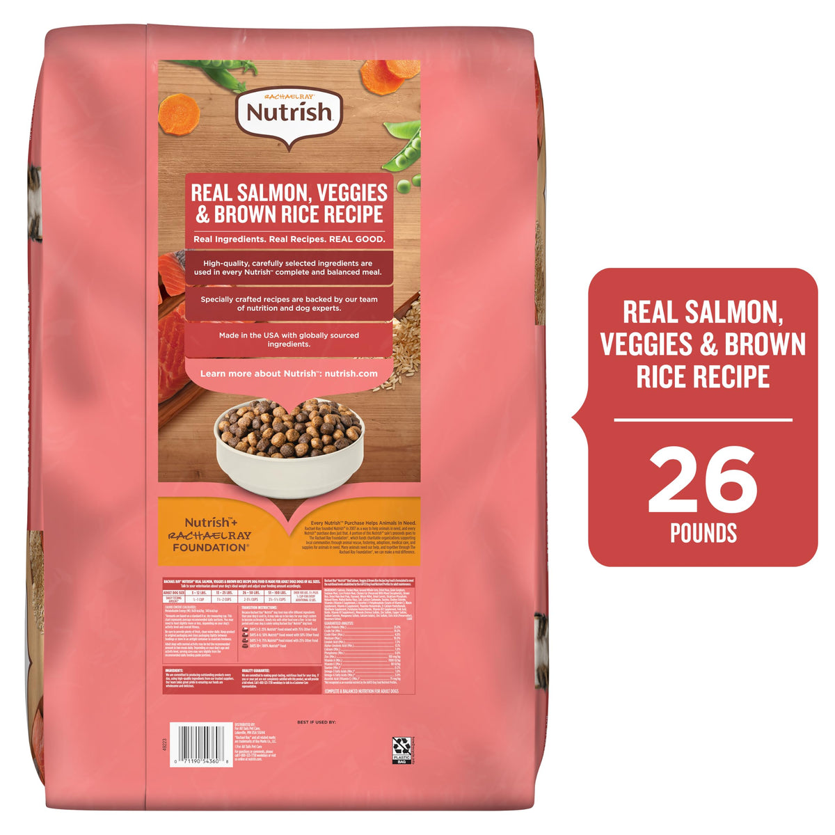 Salmon Dry Dog Food 26 lb. Bag K1431