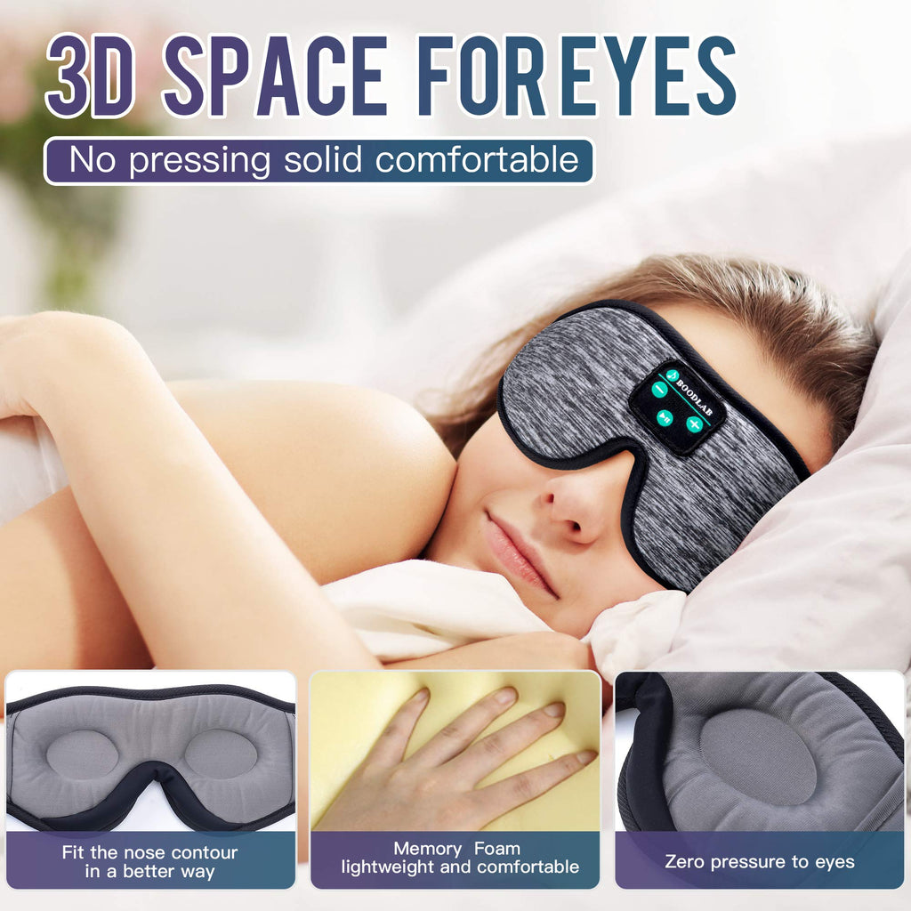 3D Sleep Mask with Bluetooth Headphones B128