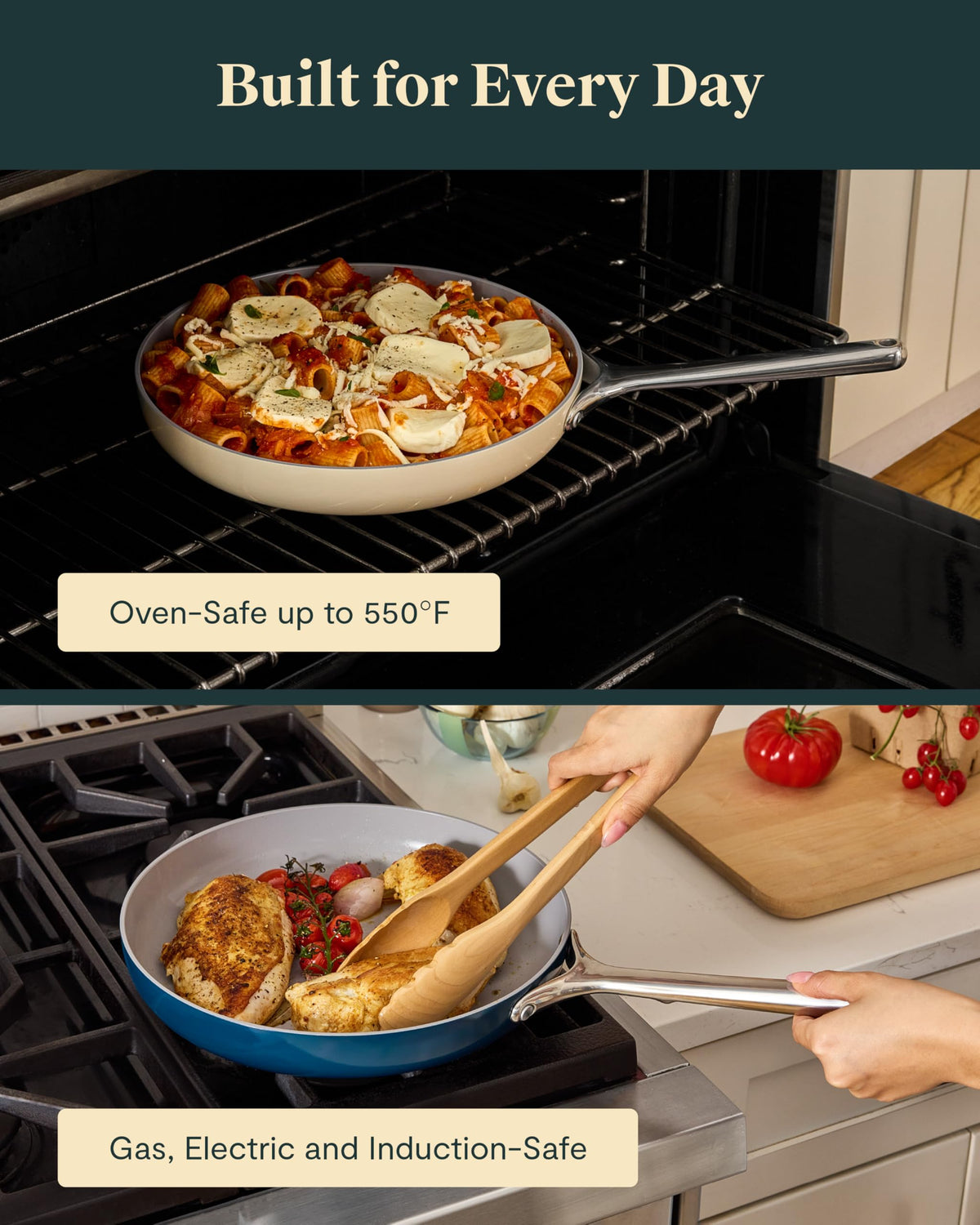 Non-Stick Ceramic Coated Fry Pan Trio, 8", 10.5", & 12" U59843