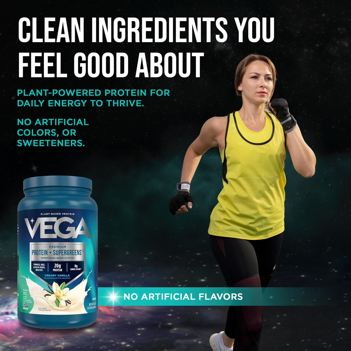 Creamy Vanilla Vegan Protein Powder 26.9 oz F808