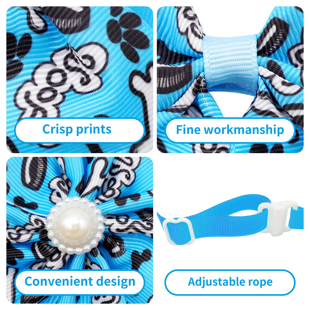 120PCS Dog Bows Collar Flowers and Bowties Grooming Accessories D50445