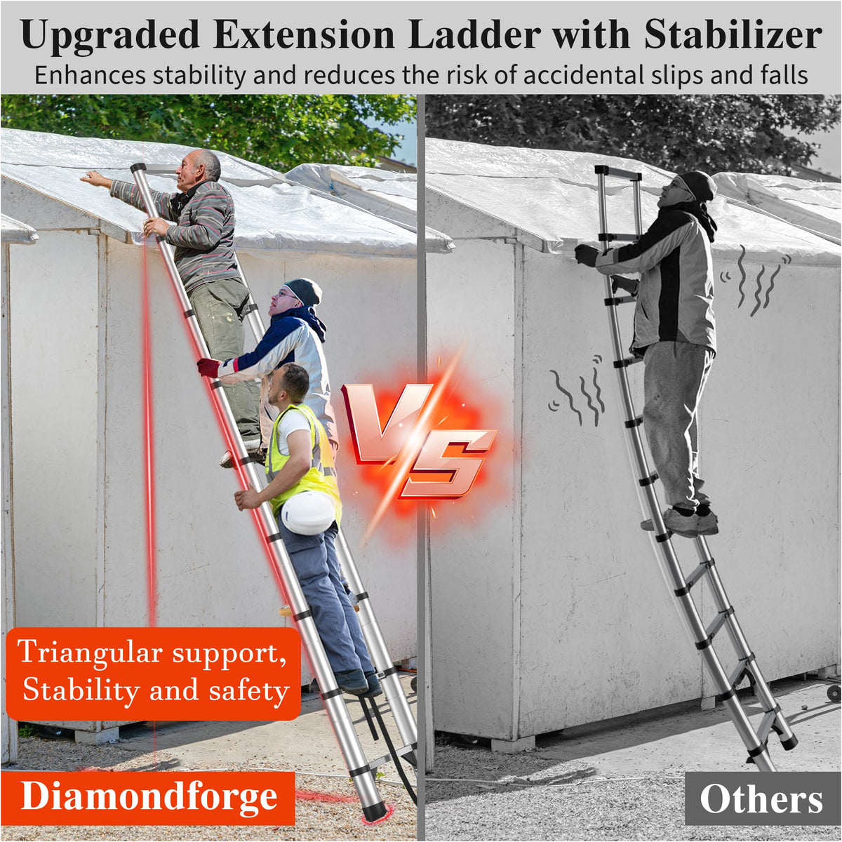 8.5 FT Aluminum Telescoping Ladder O761571