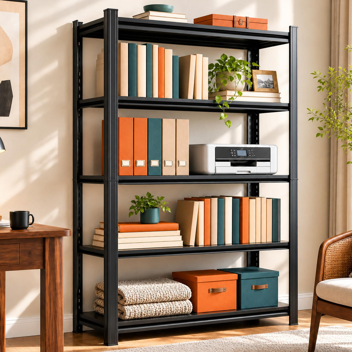 Metal Adjustable Heavy Duty Bookshelf L2062