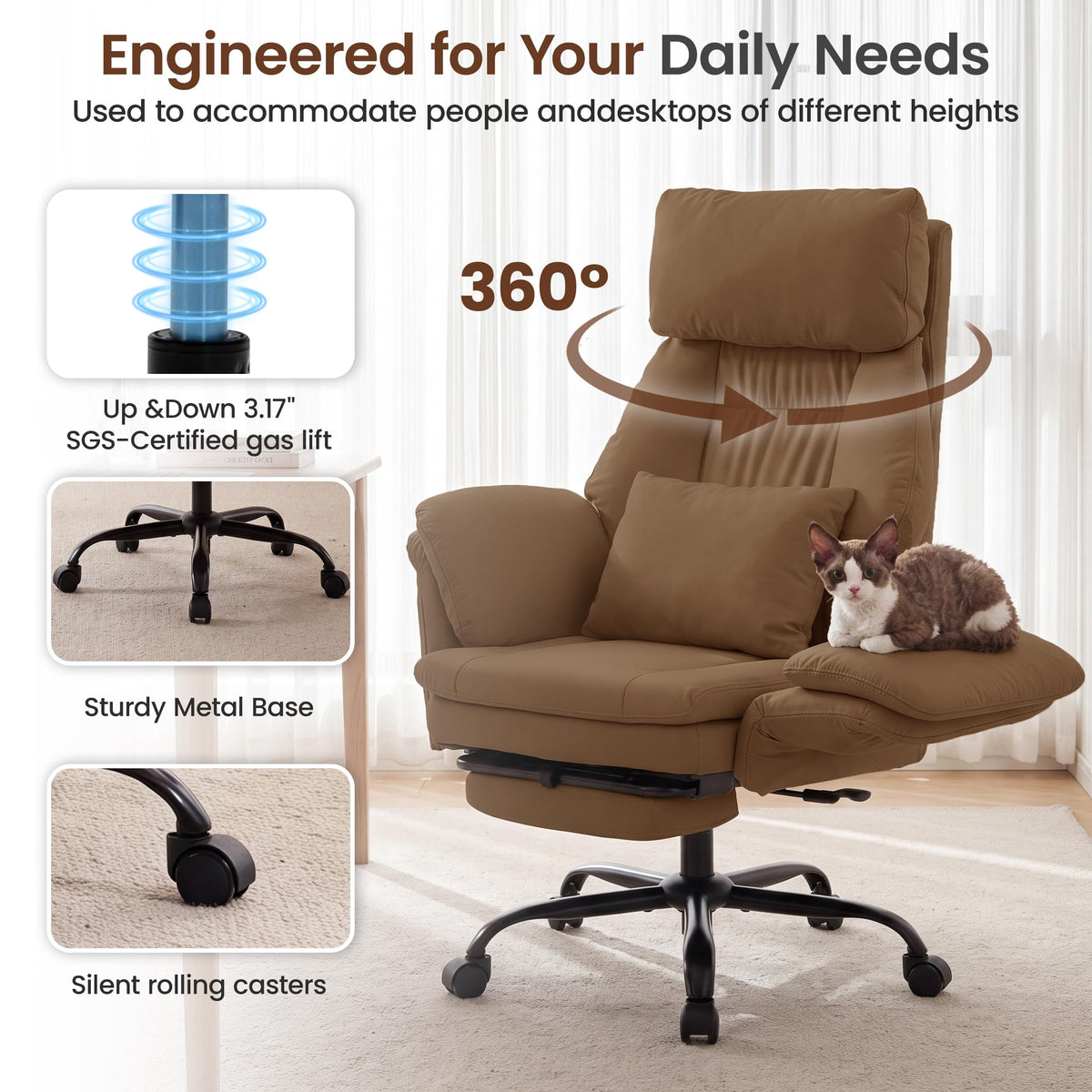 Criss Cross Office Chair with Massage V340720