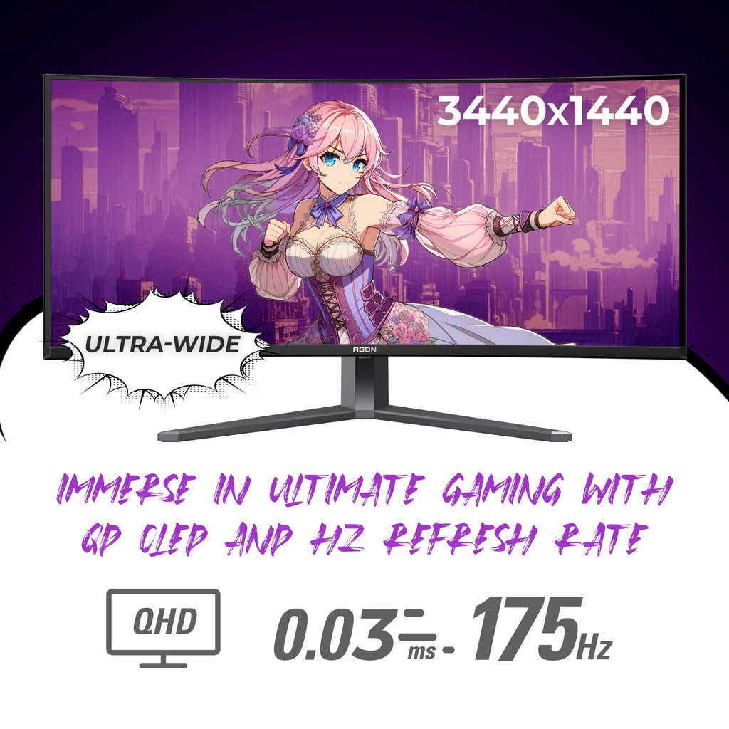 34" Curved QD OLED 175Hz Gaming Monitor T222087