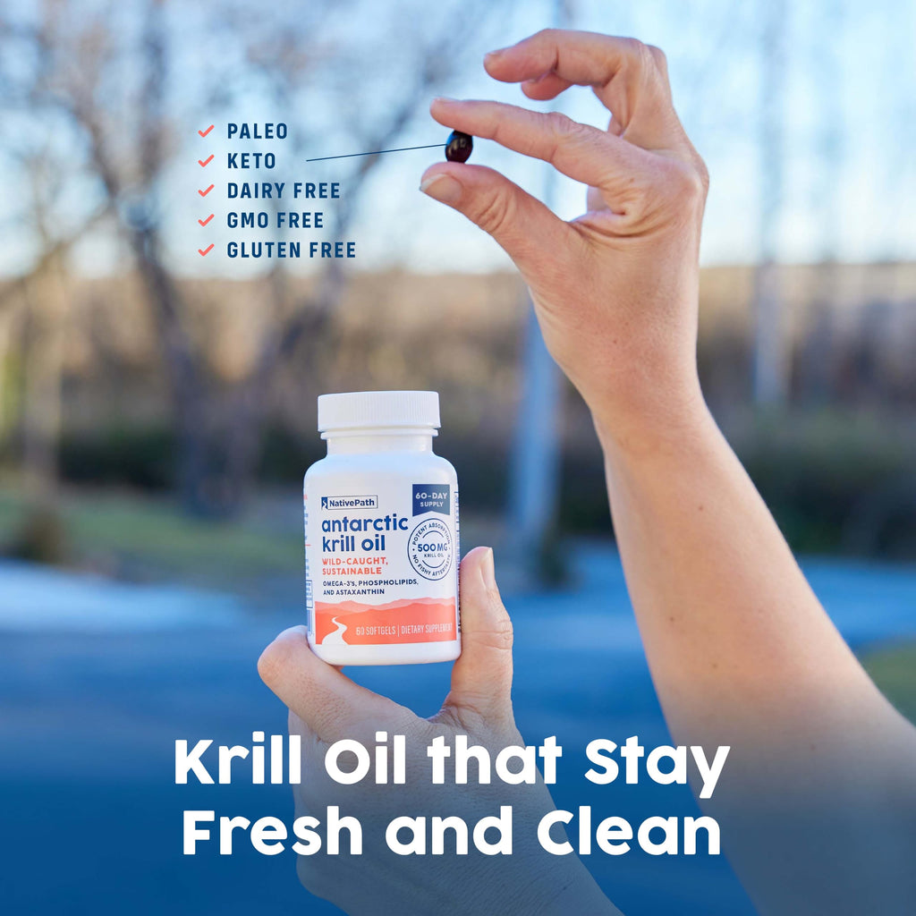 Antarctic Krill Oil 500mg Omega-3 60 Softgels T9534