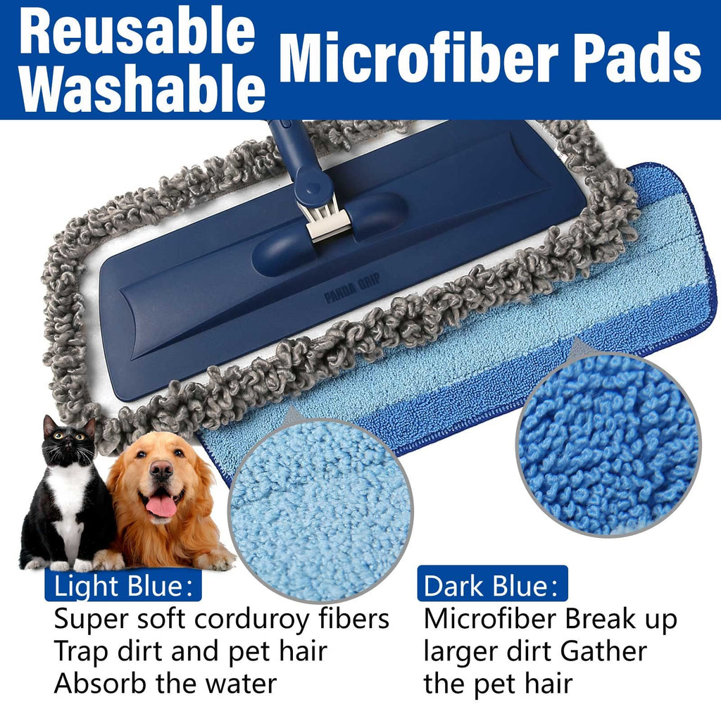 Wet Spray Mop with 14 oz Bottle & 3 Microfiber Pads F952781
