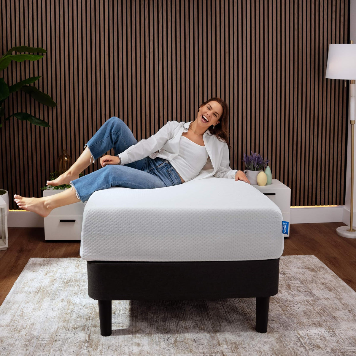 Green Tea 8 Inch Cooling Graphite Memory Foam Twin Mattress Z204