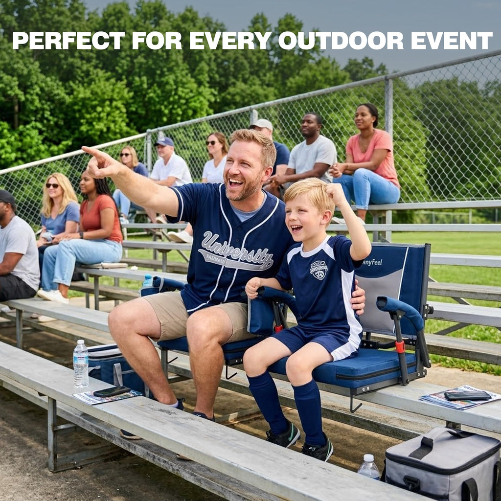 Folding Stadium Seats with Back Support and Cushion Q29788