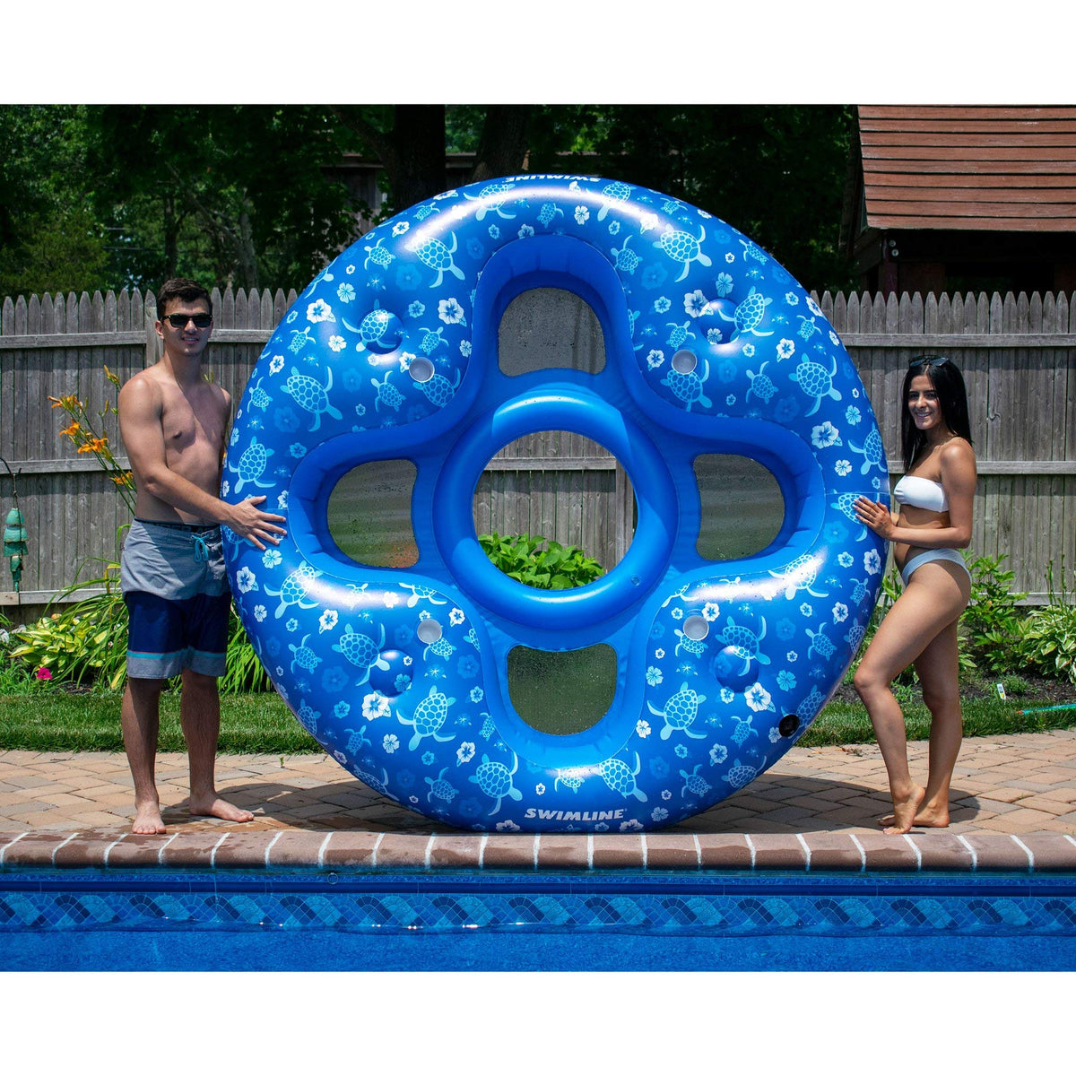Inflatable Pool Lounger Float W7432