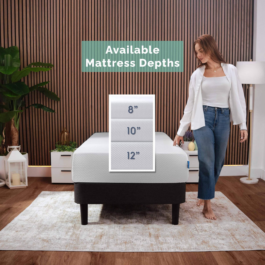 Green Tea 8 Inch Cooling Graphite Memory Foam Twin Mattress Z204