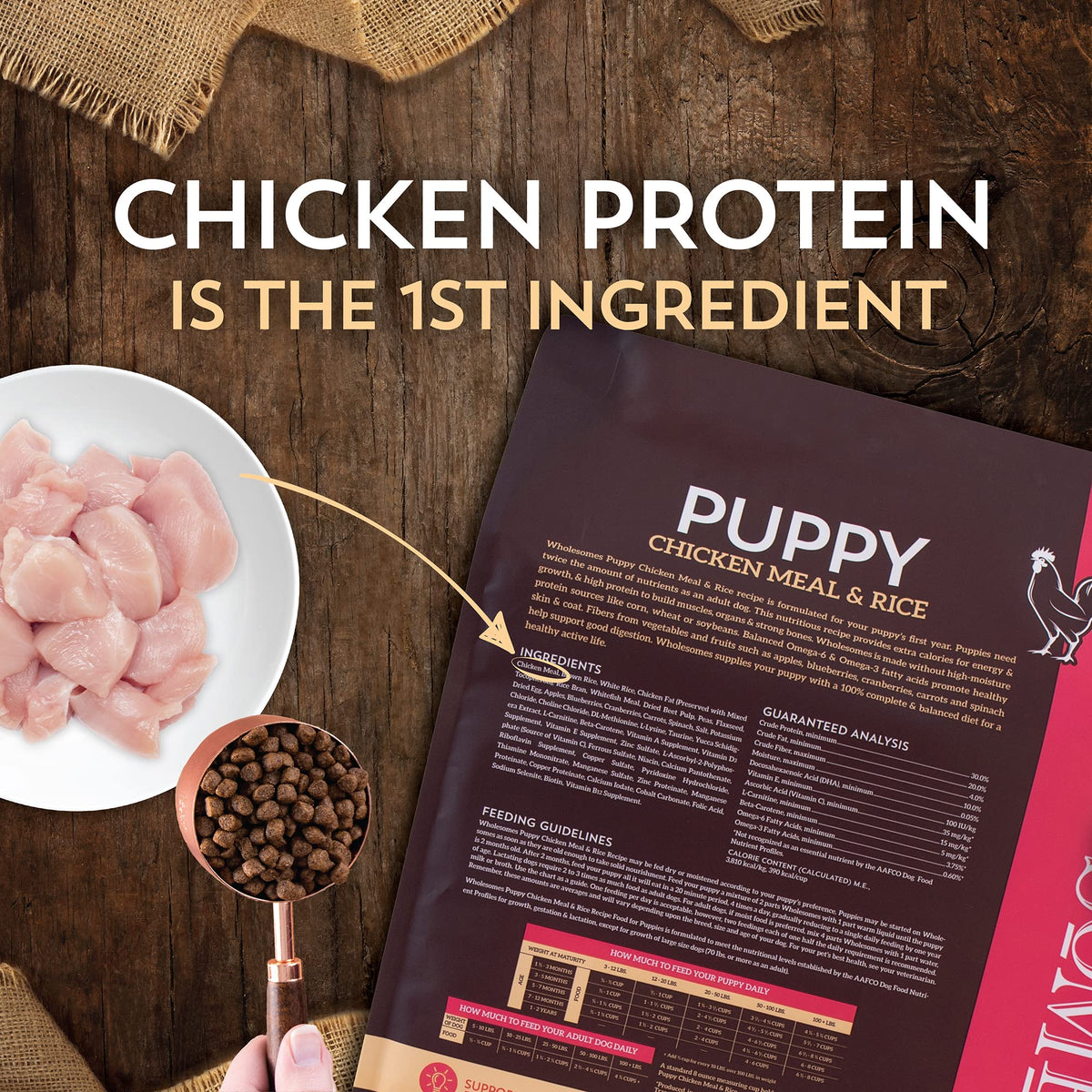Chicken Meal & Rice Dry Puppy Food 16.5 lb Z341